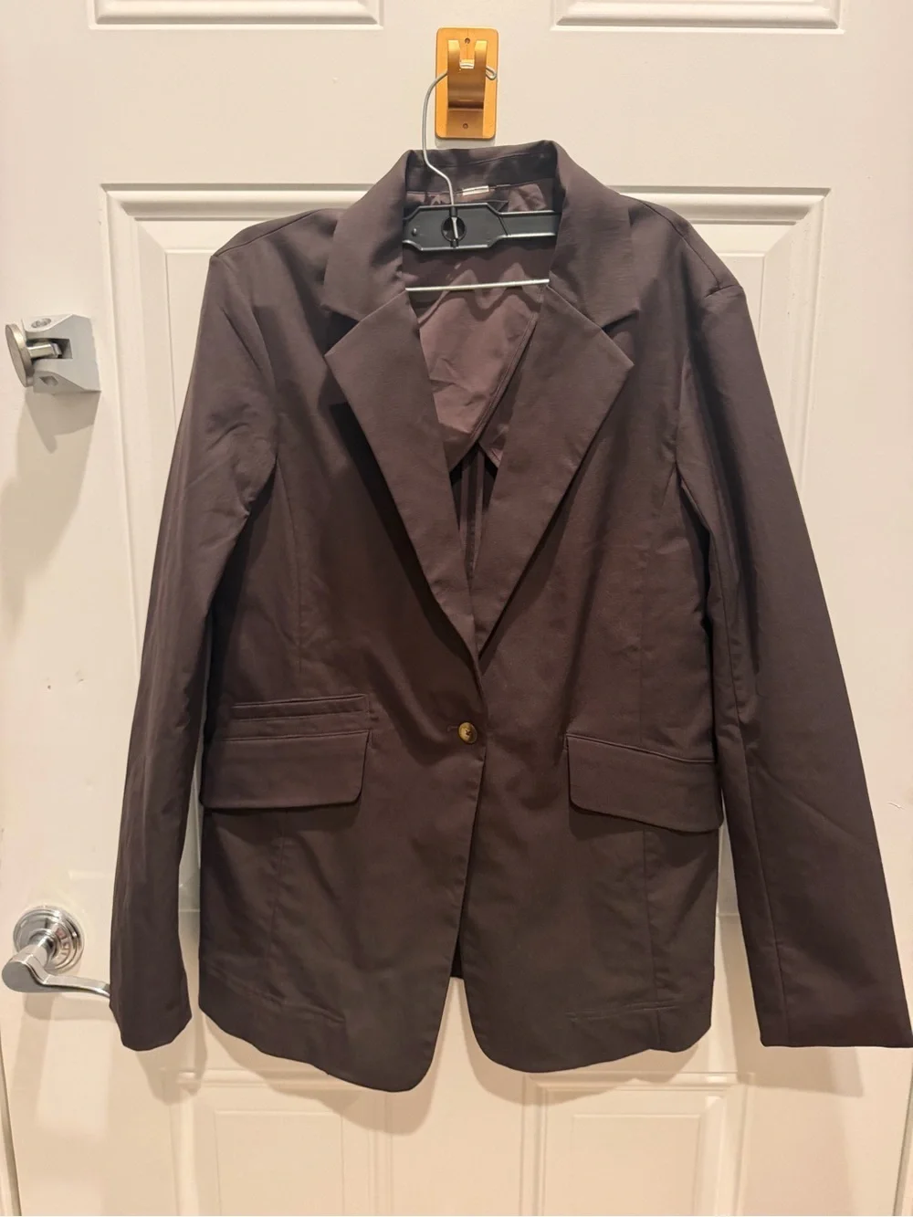 Lululemon Relaxed-Fit Twill Blazer in Espresso. Sz 8